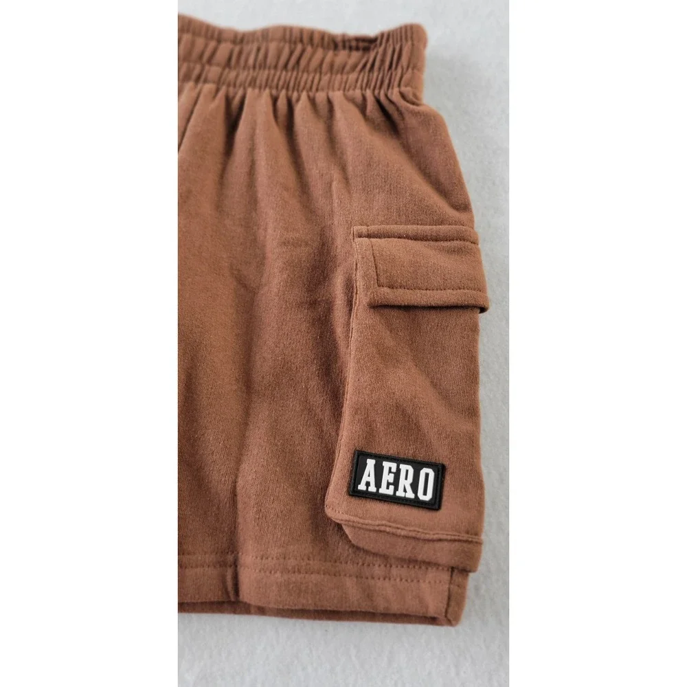 AEROPOSTALE Brown And Cream  BOYS Cargo Shorts Size‎ Small